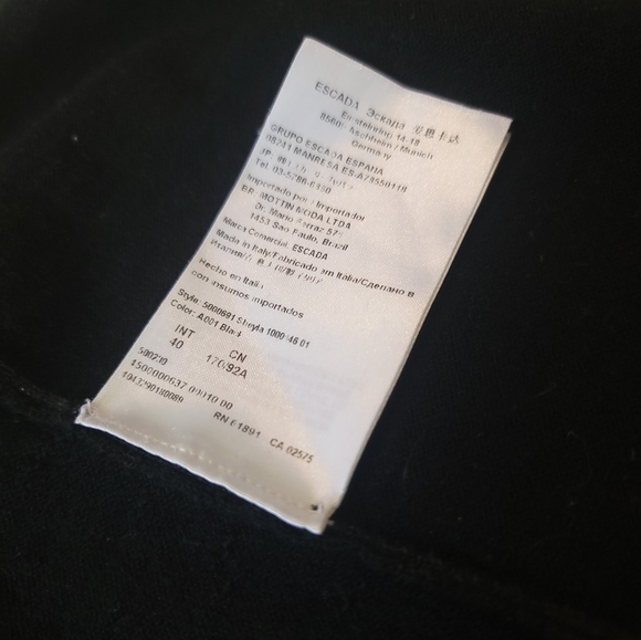 Escada 100% wool short sleeve sweater - Picture 5 of 6